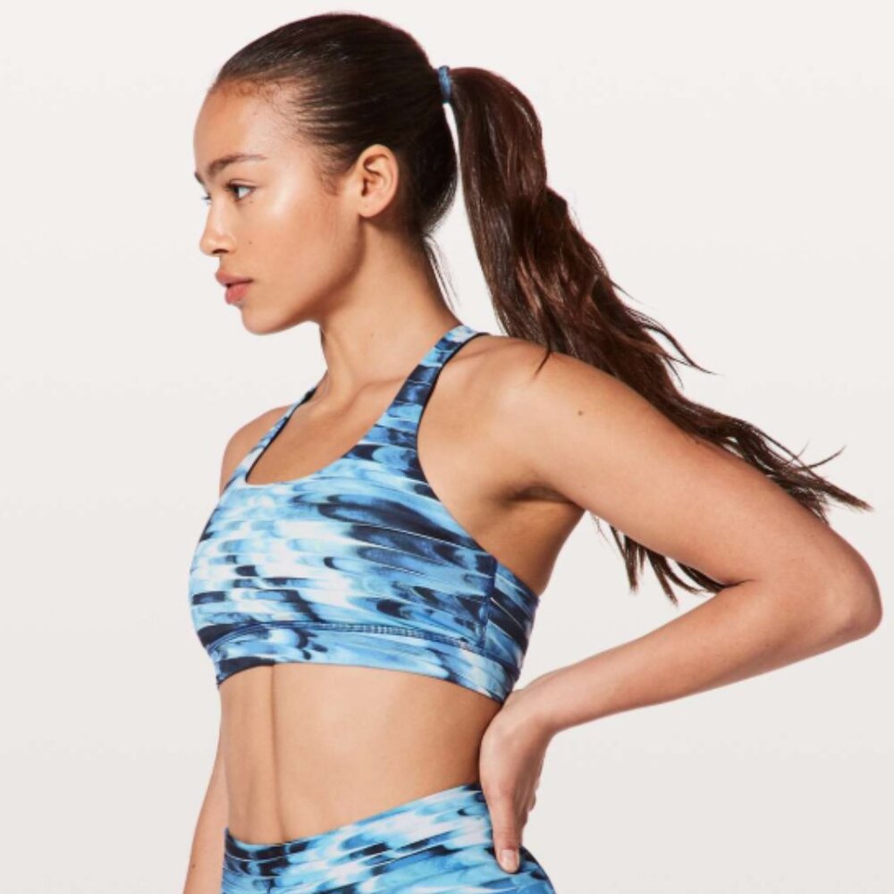 Lululemon Time To Sweat Bra 6 Tidal Multi Medium Support